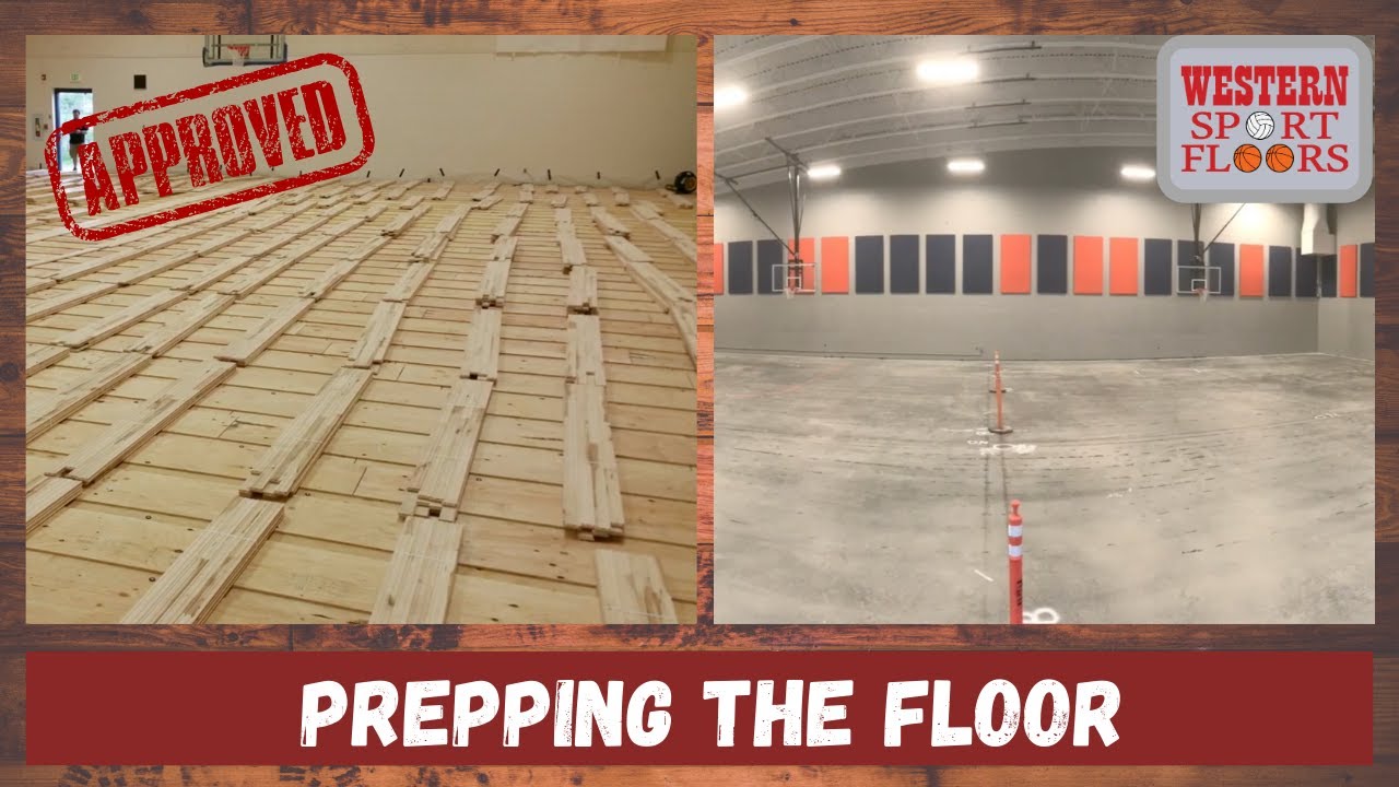 Preparing for the installation of a new gym floor