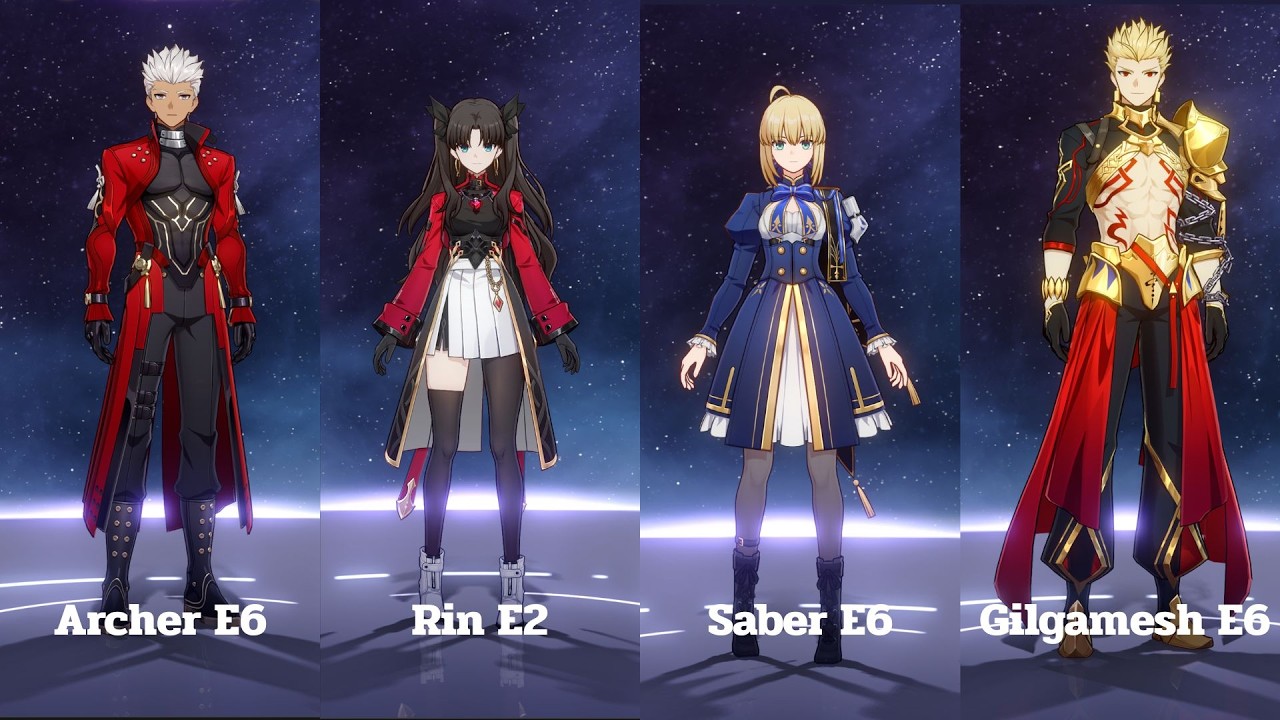 [HSR V1] Archer E6 & Rin E2 || Saber E6 & Gilgamesh E2