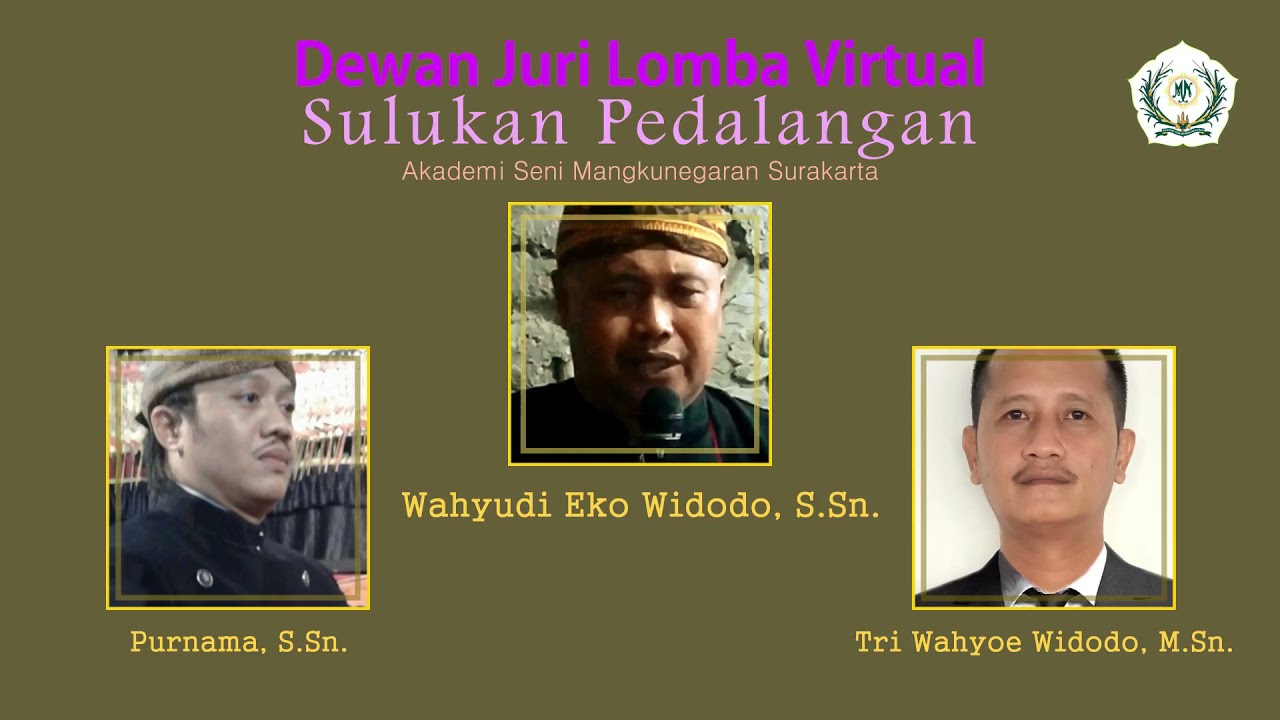 PENGUMUMAN LOMBA VIRTUAL 2021 - Lomba  Sulukan Pedalangan - Akademi Seni Mangkunegaran Surakarta