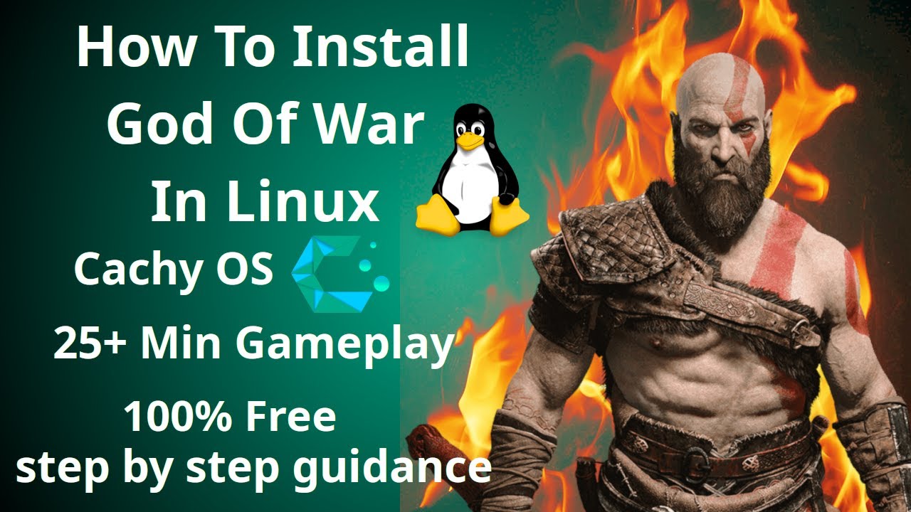 How to Install God of War on Linux for FREE | Heroic Game Launcher + Gameplay (RTX 3050)