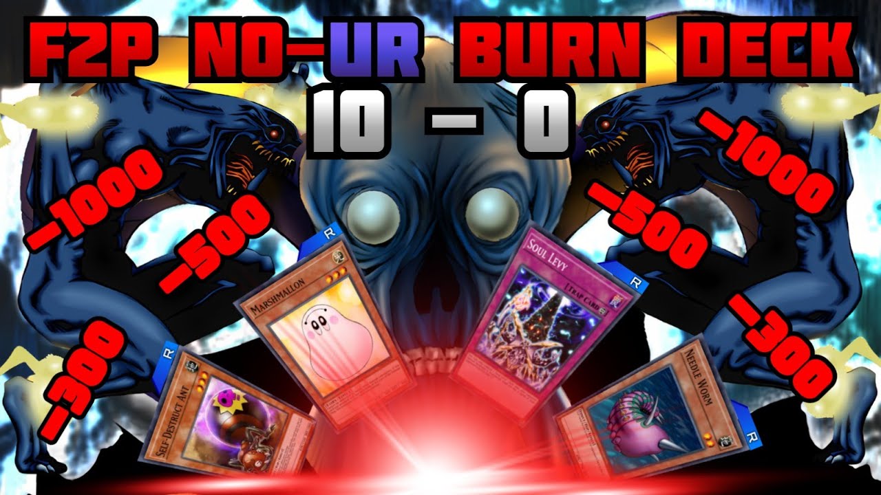 The easiest best ranking F2P no UR burn deck in yugioh master duel