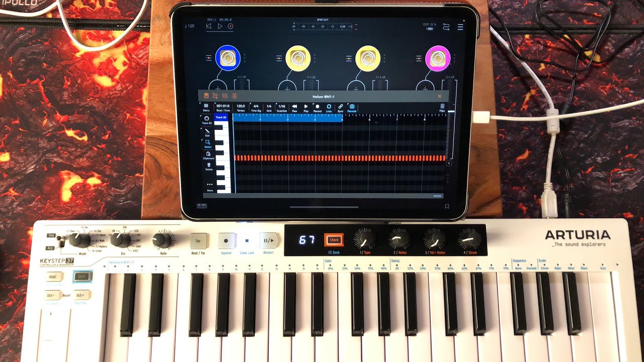 16 SynthMaster Ones Played by 1 Helium AUv3 Midi Sequencer - Live Demo & Tutorial - iPad