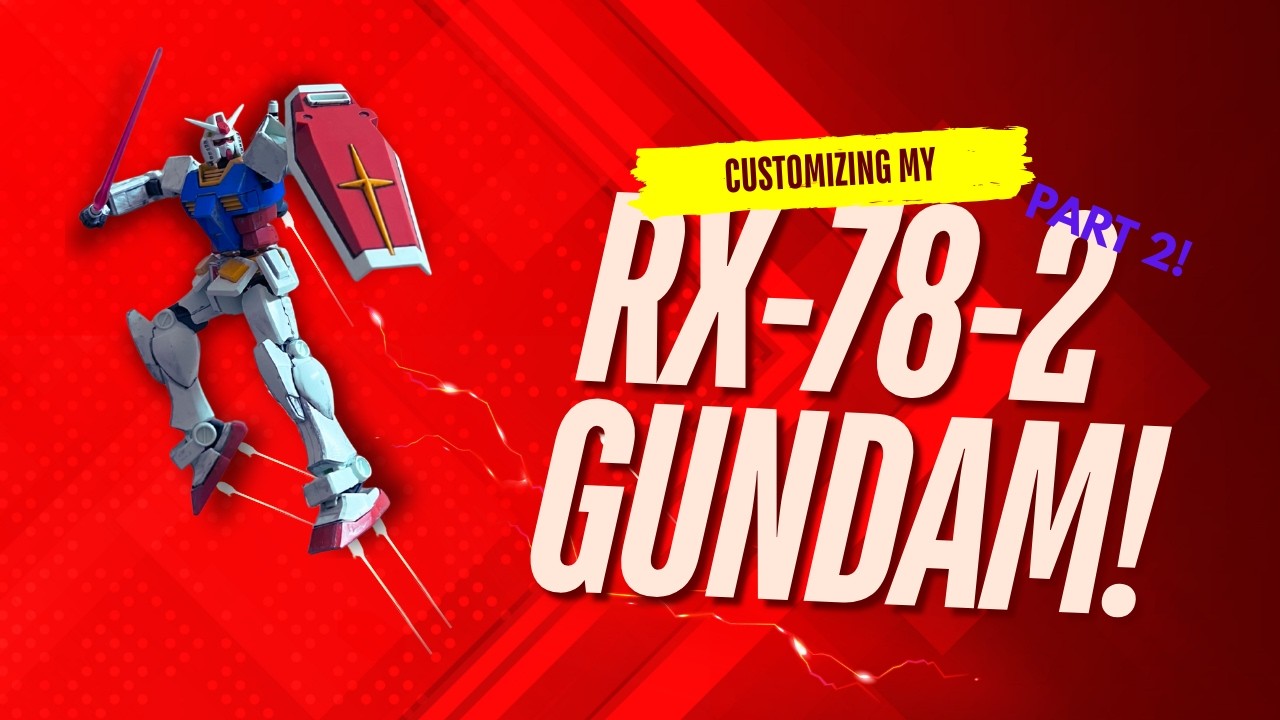 Я закончил доработку своего базового Gundam RX-78-2 | Часть 2
