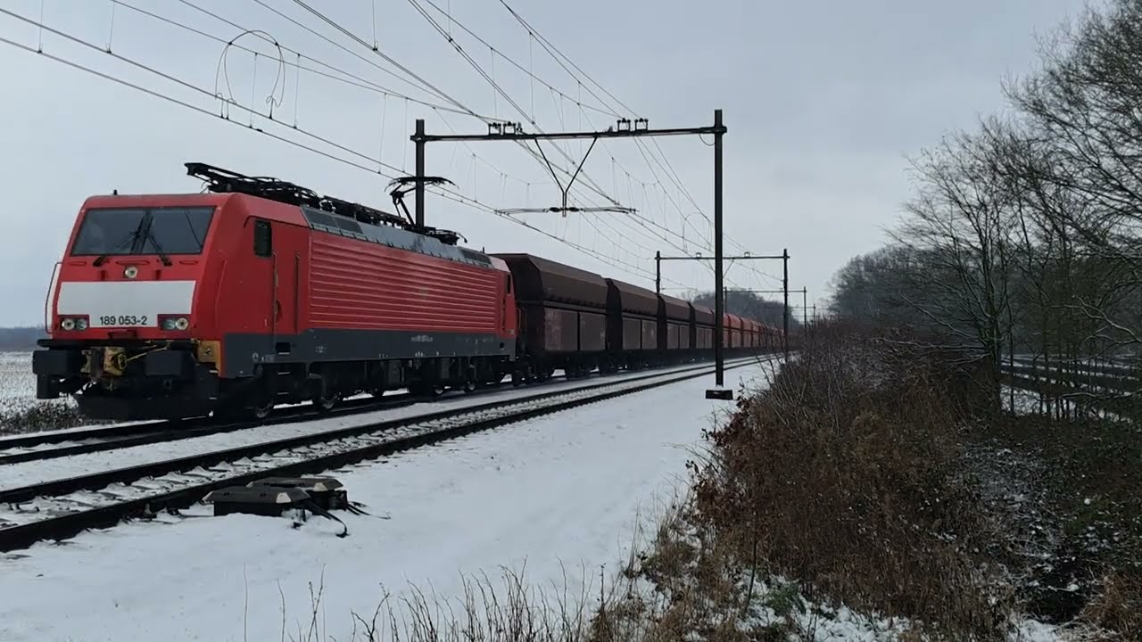 Omleiding via de Brabantroute in de sneeuw