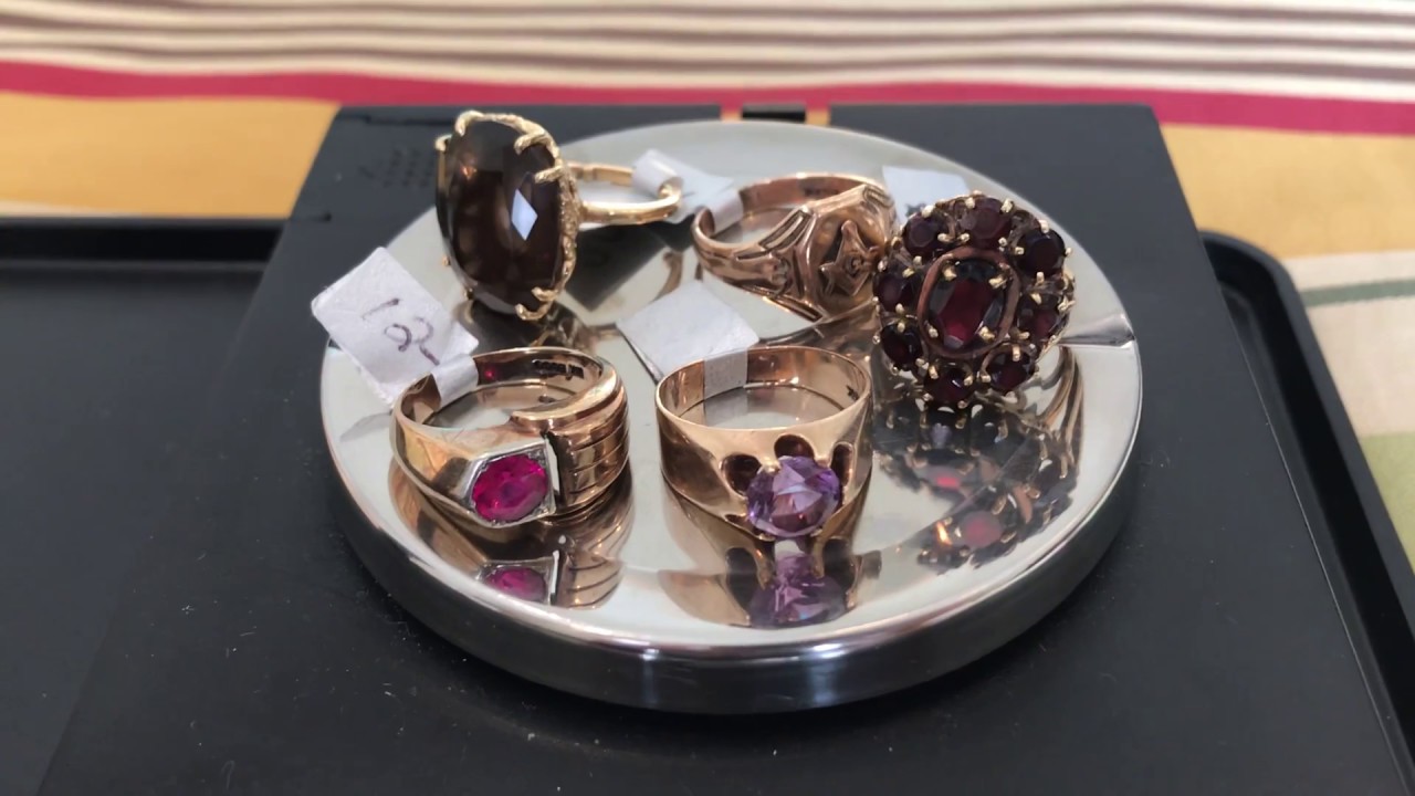 Estate sale / Garage Sale Finds Haul #35 - 10k & 14k Gold Jewelry Rings - Lalique