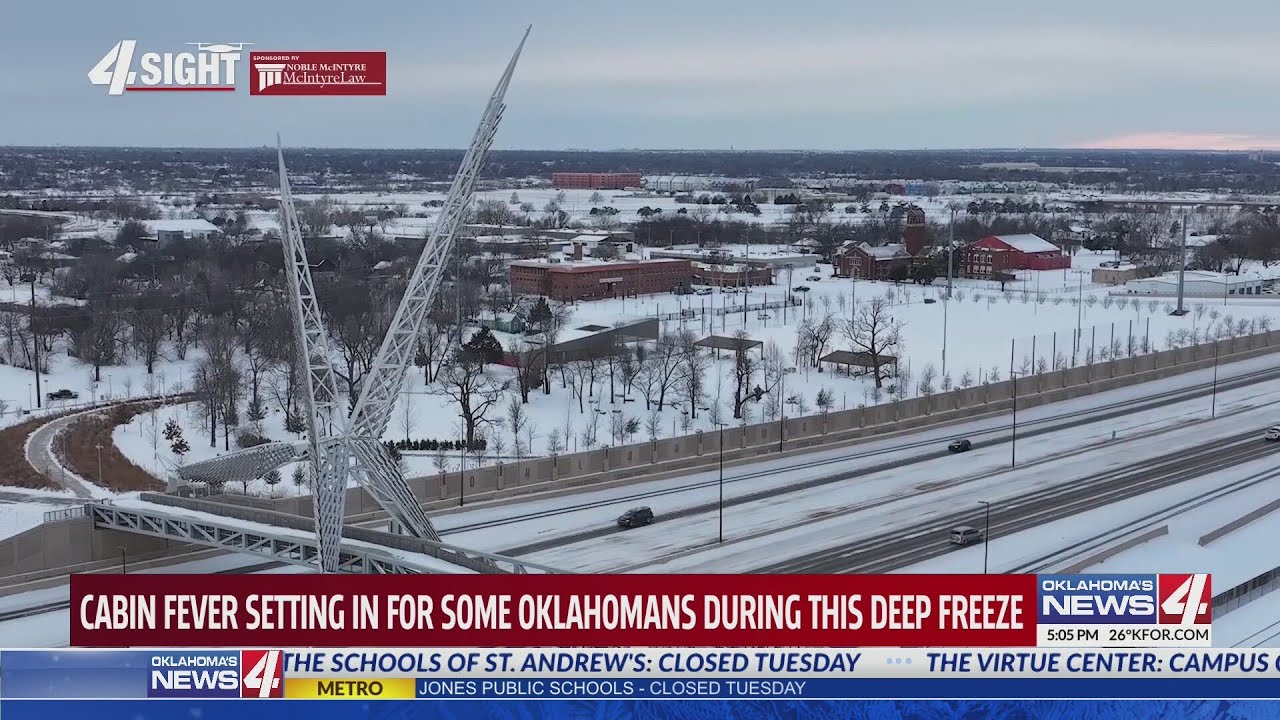 Cabin fever setting in for some Oklahomans during this deep freeze