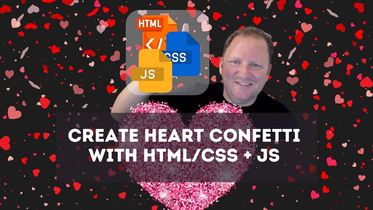 Create Valentine's Day Heart Confetti with HTML & CSS | Easy Tutorial 💌