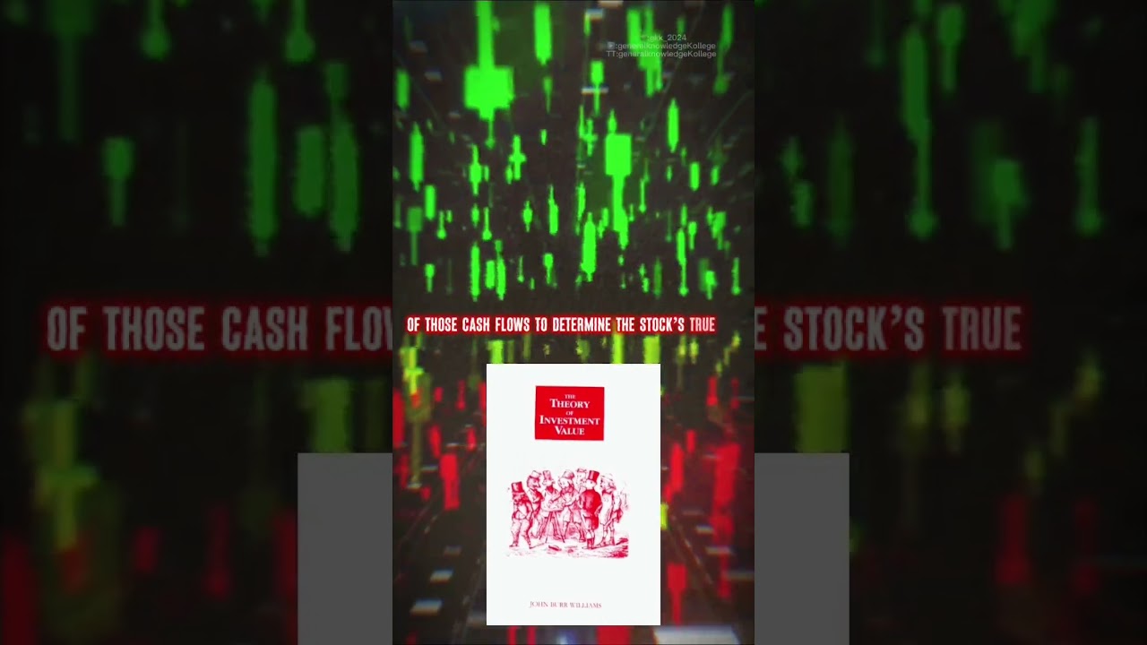 The Theory of Investment Value by John burr Williams. #shorts #stockmarket