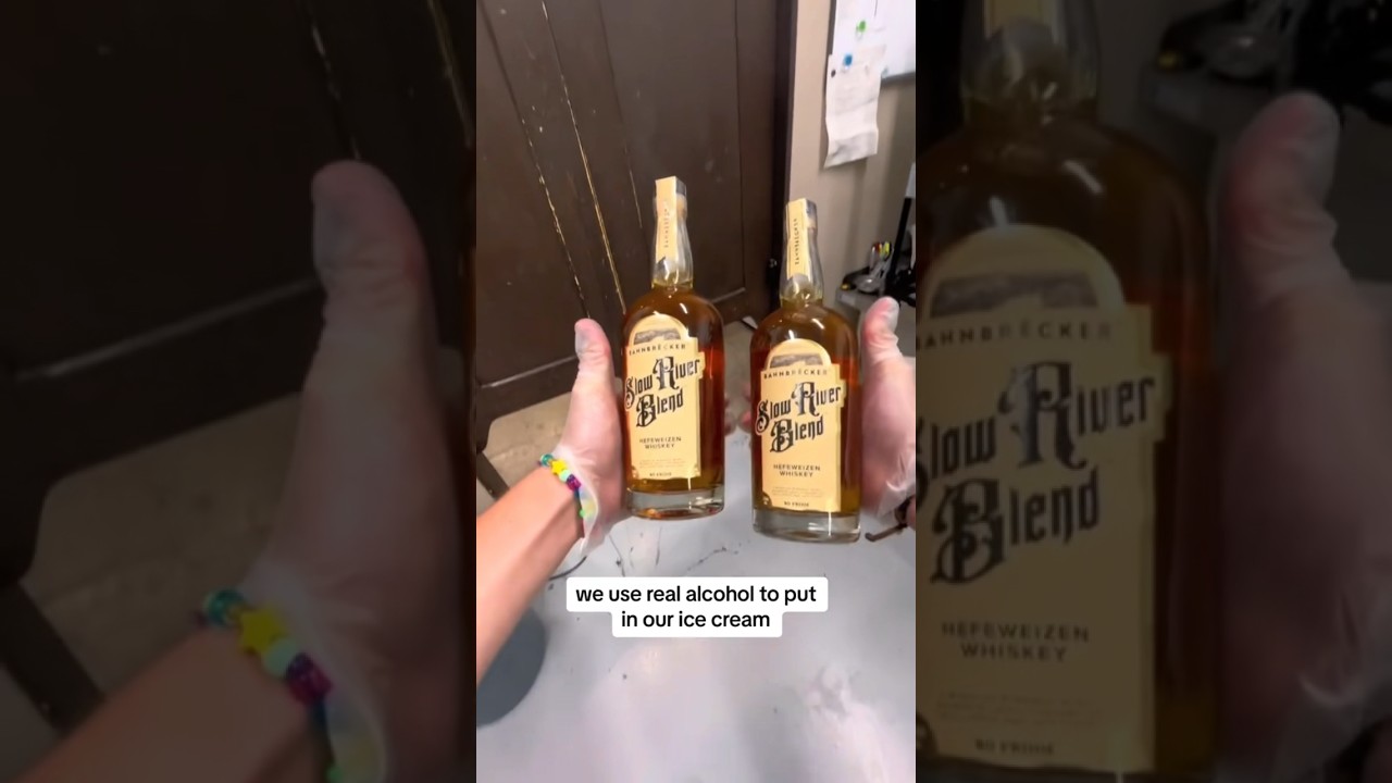 Alcohol-infused ice cream