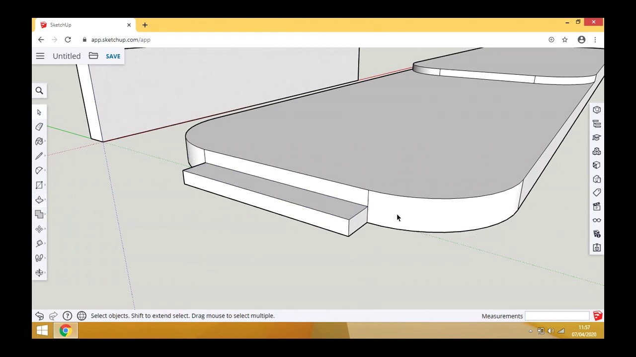 Create a stage set model in Sketchup Episode 2