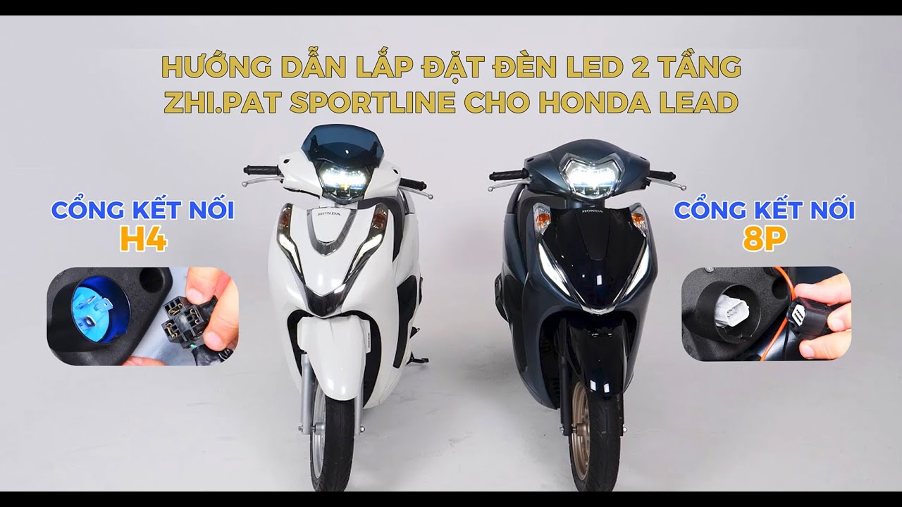 ZHI.PAT - HƯỚNG DẪN LẮP ĐẶT ĐÈN LED 2 TẦNG ZHI.PAT LD125 - SPORTLINE CHO HONDA LEAD (2017 - 2025)