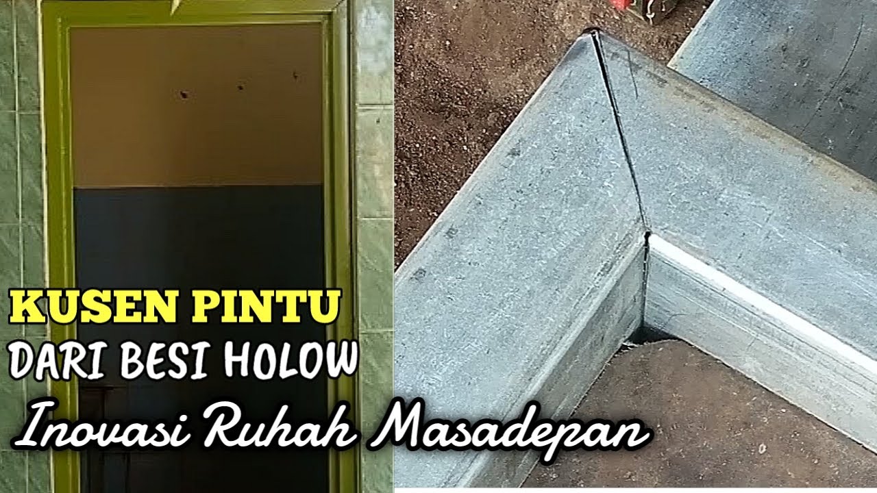 cara membuat kusen pintu dari besi holo