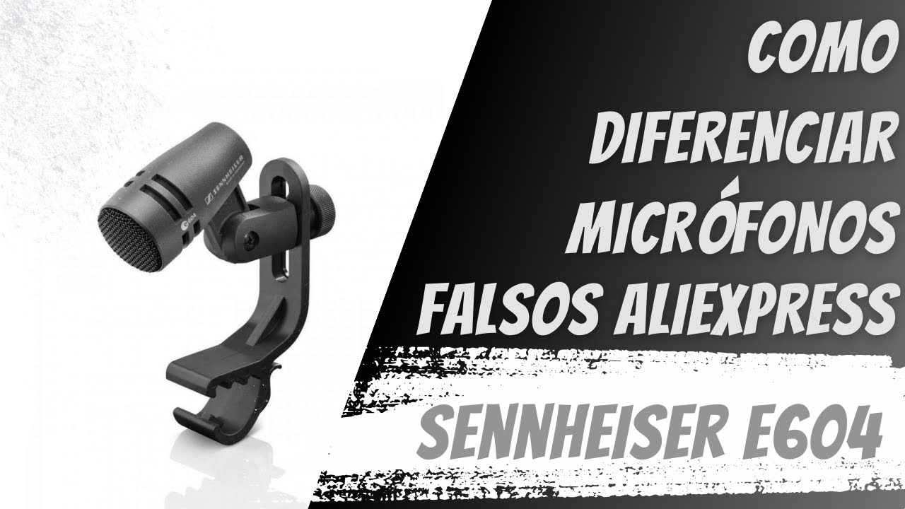 Como diferenciar micrófonos falsos Sennheiser e604 AliExpress vs tienda oficial