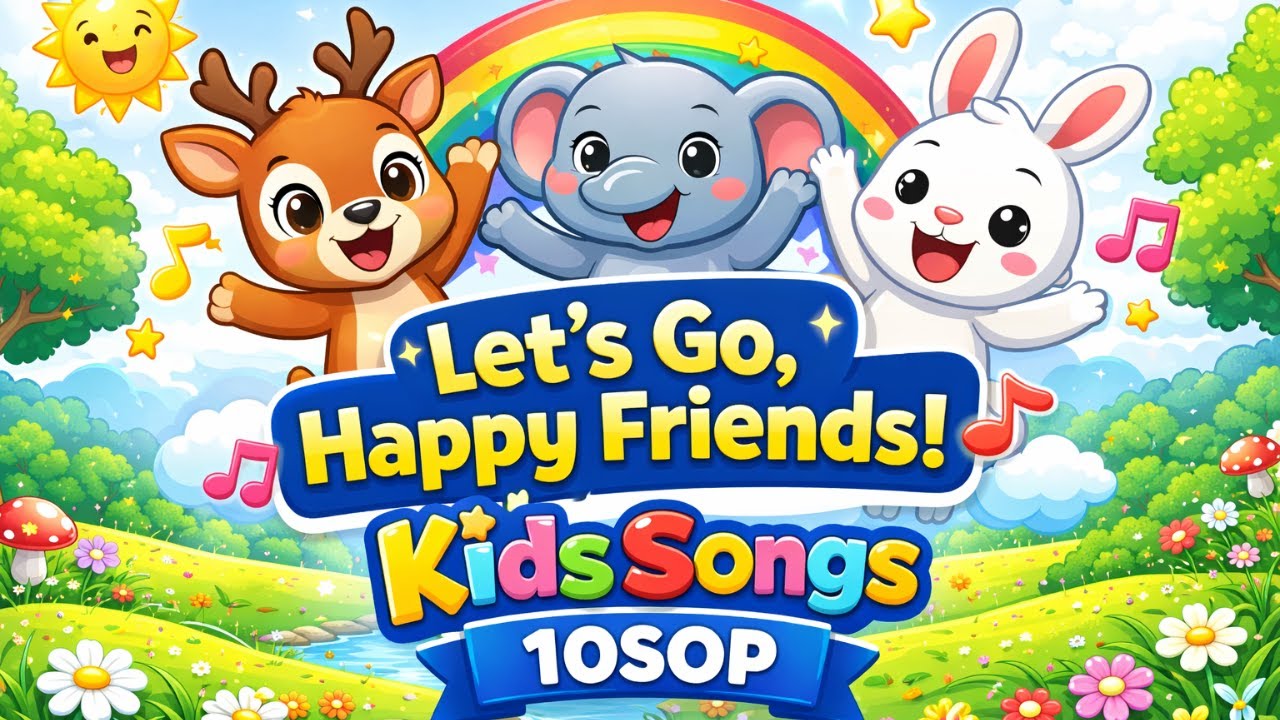 Let’s Go, Happy Friends! | Kids Songs for Children | Kids Songs 10SOP