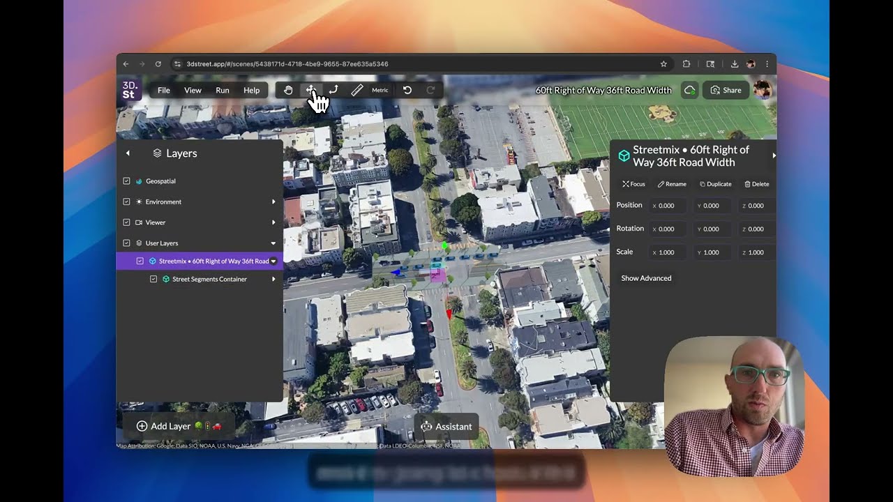 3DStreet Demo for Education with Streetmix Flow
