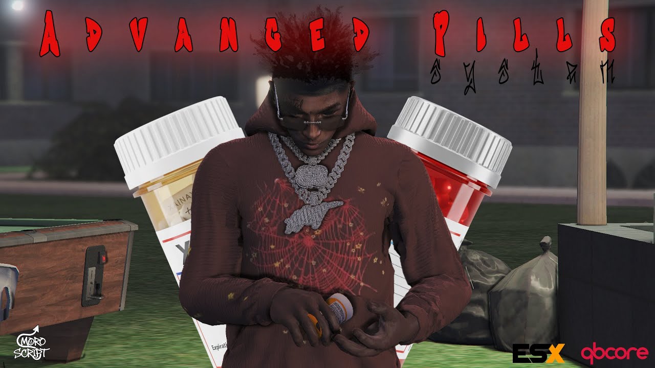 [FiveM] Advanced Pills System 💊 (ESX / Qbcore) –( Xanax, Valium, Nordazepam)