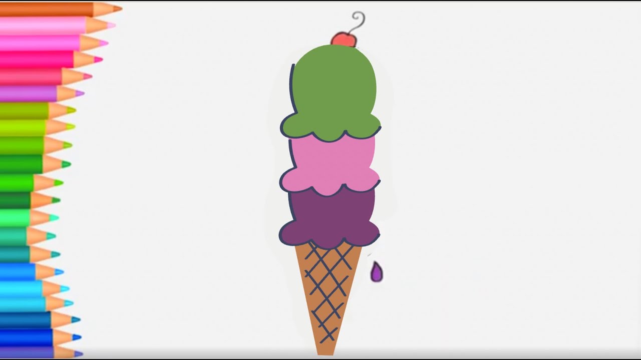 Eis | Farben Lernen | Kleine H&auml;nde Malbuch