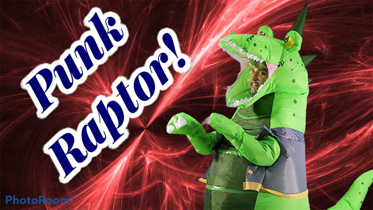 Punk Raptor Inflatable Costume