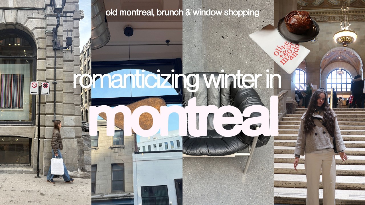 how to romanticize winter in montreal - old port strolls, cafés, brunch & shopping 🥞🛍️☕️