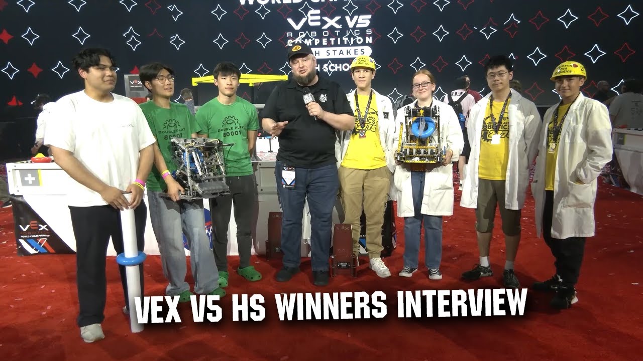 VEX Worlds V5 HS Winners Interview | 80001B Double Play & 2775V Jackson Area Robotics | High Stakes