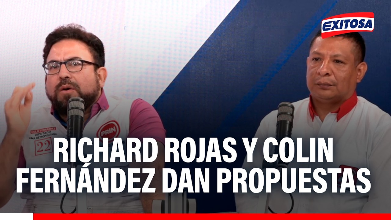 🔴🔵 Candidatos Richard Rojas y Colin Fernández presentaron propuestas  Exitosa Noticias del Perú