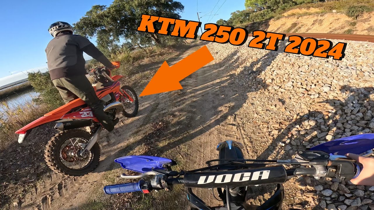 Enduro de Pit bike 140 e ktm exc 250 