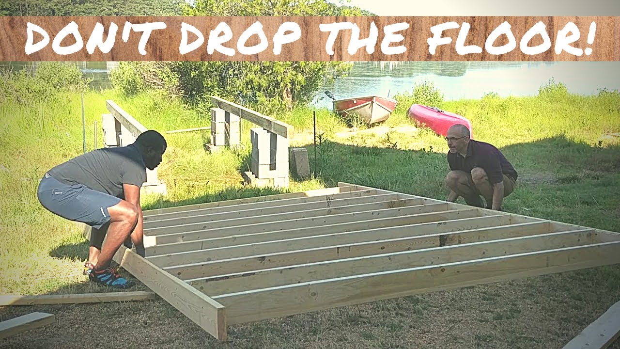 Renovating Lean-To Shed | Part 1: Foundation, Floor Joists, Wall Studs + Rafters