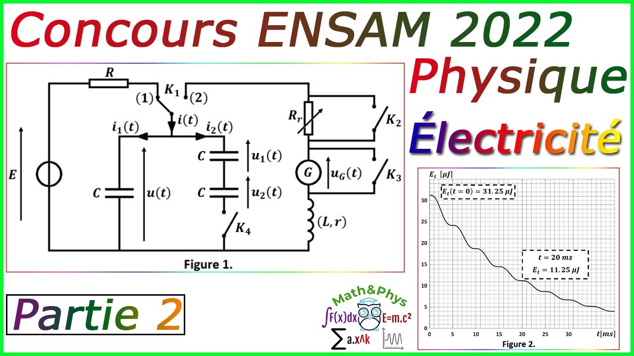 Concours ENSAM 2022 - Concours ENSAM Physique - Préparation Concours ENSAM - [Partie 2]