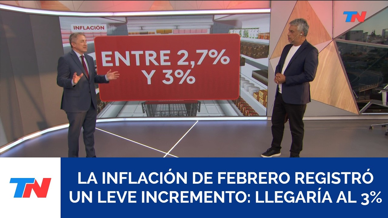 La inflación de febrero sería del 3%: Milei afirma que desde agosto el índice empezará a bajar