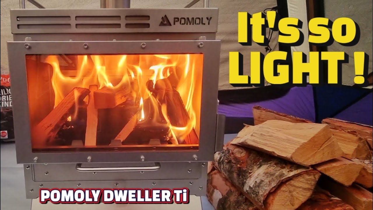 Обзор печи POMOLY Dweller TITANIUM | Легкая палатка для приготовления пищи Essential