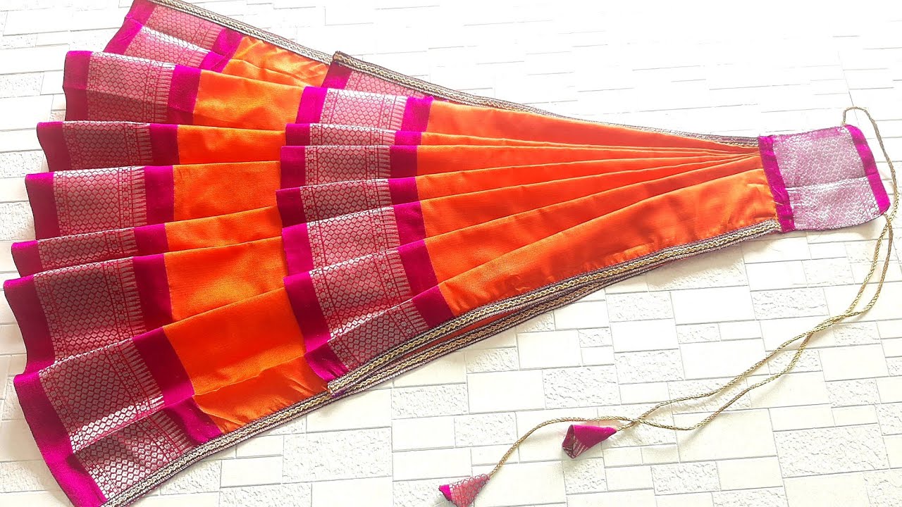 Gudi padwa sadi || gudhi vastra ||  1 मीटर कापडात बनवा गुढीचे वस्त्र | How to make gudi