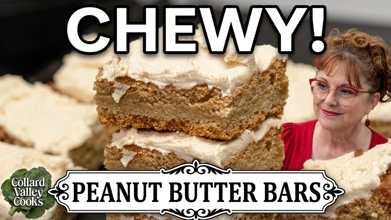 Chewy Peanut Butter Bars Like Grandma Made Them