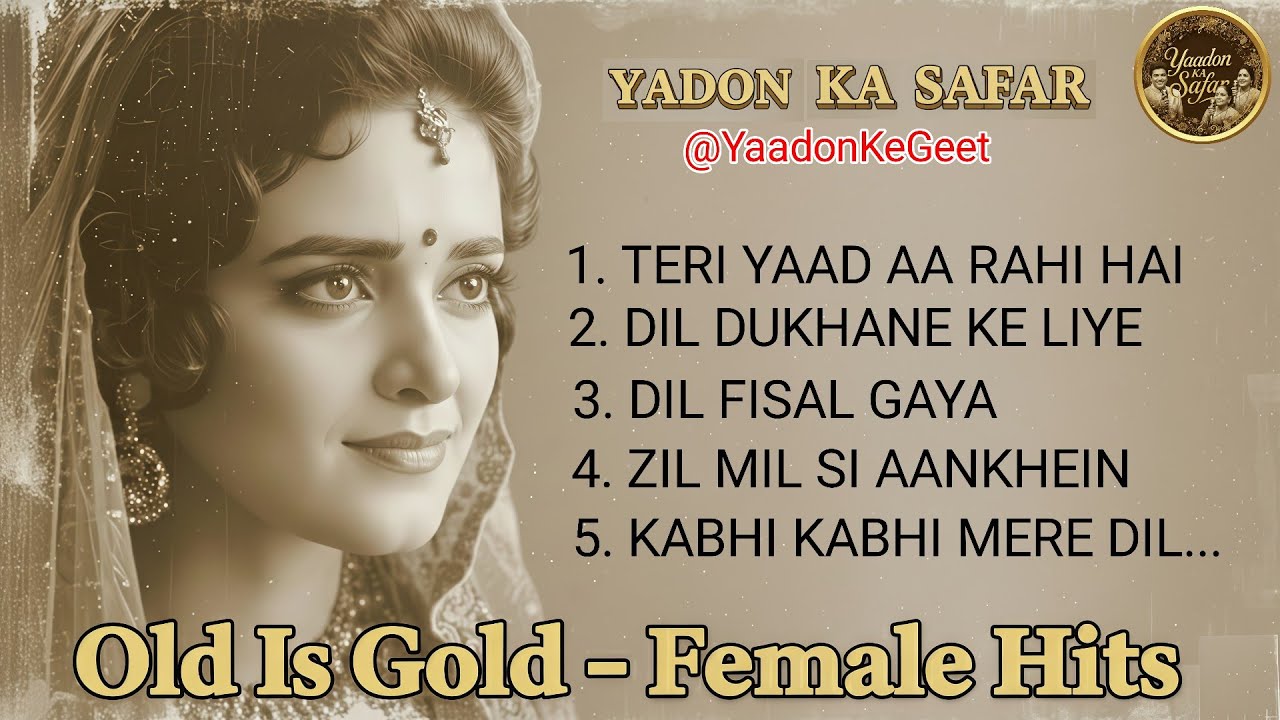 Old Is Gold Female Hits – Vintage 60s–70s Style | Emotional Retro Bollywood AI Songs