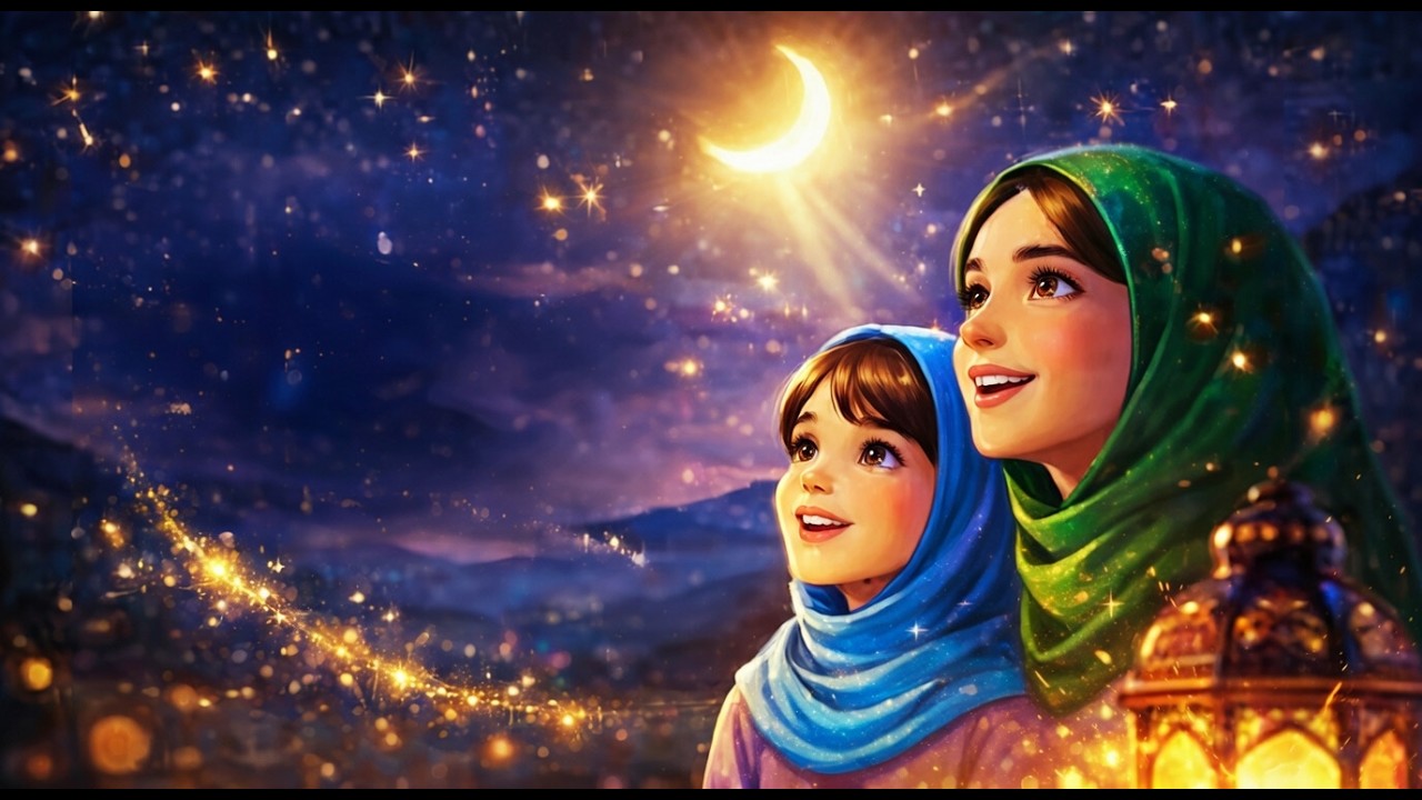 The Most Beautiful Ramadan Evening 🌙✨  Cozy Ghibli Inspired Animated Family Story #ghibli #cartoon
