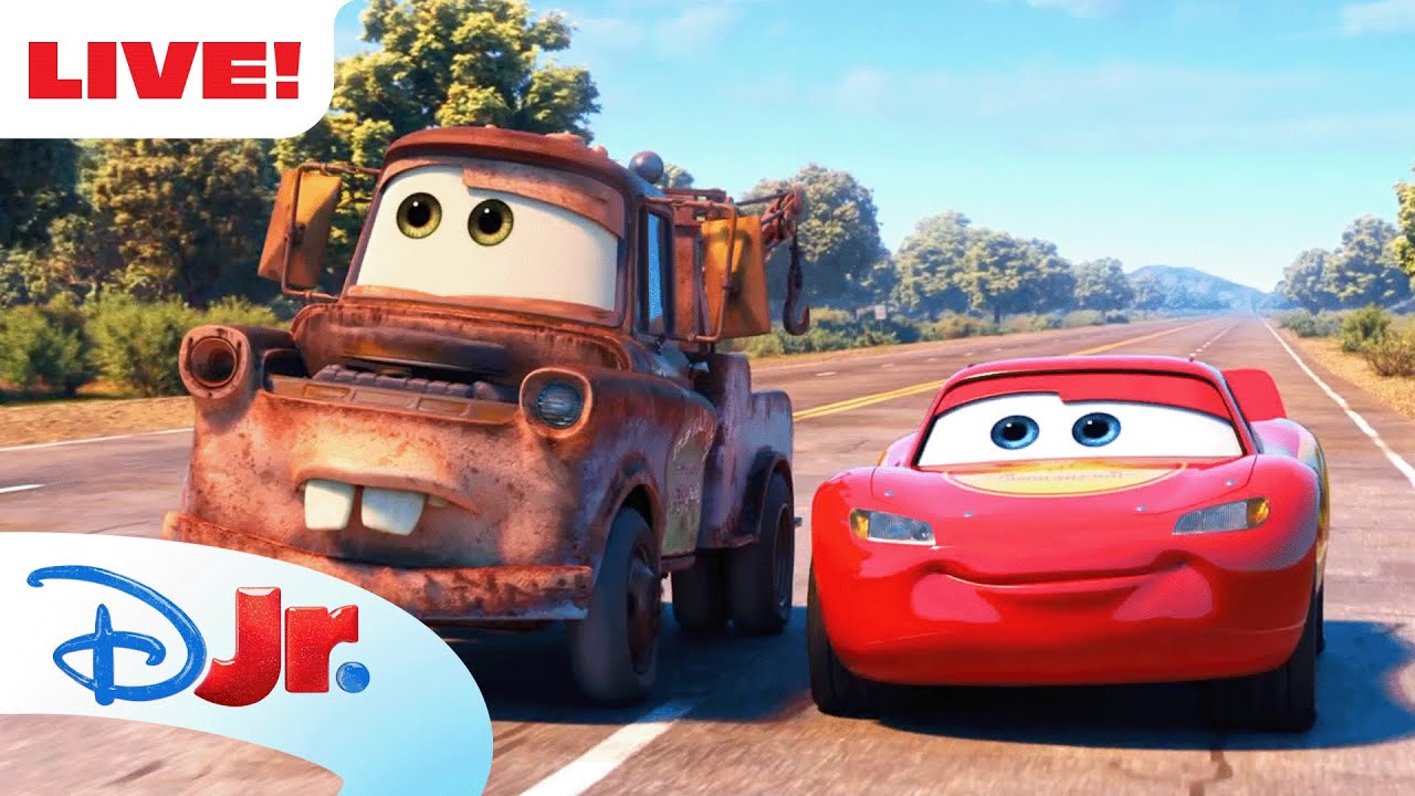 🔴 LIVE! 24 HOURS Pixar Cars NEW Livestream! 🚘 | Cars on the Road, Cars Toon & MORE! |  @disneyjr