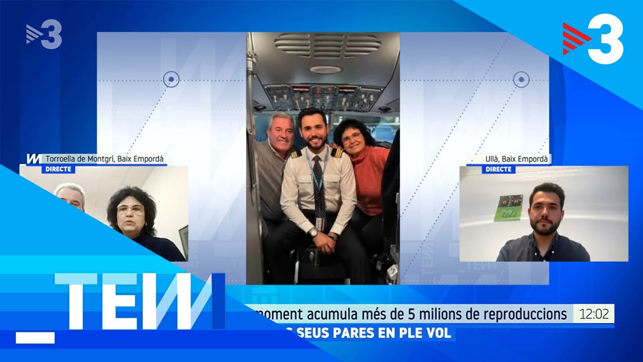 L'agraïment del pilot als seus pares es fa viral - Tot es mou