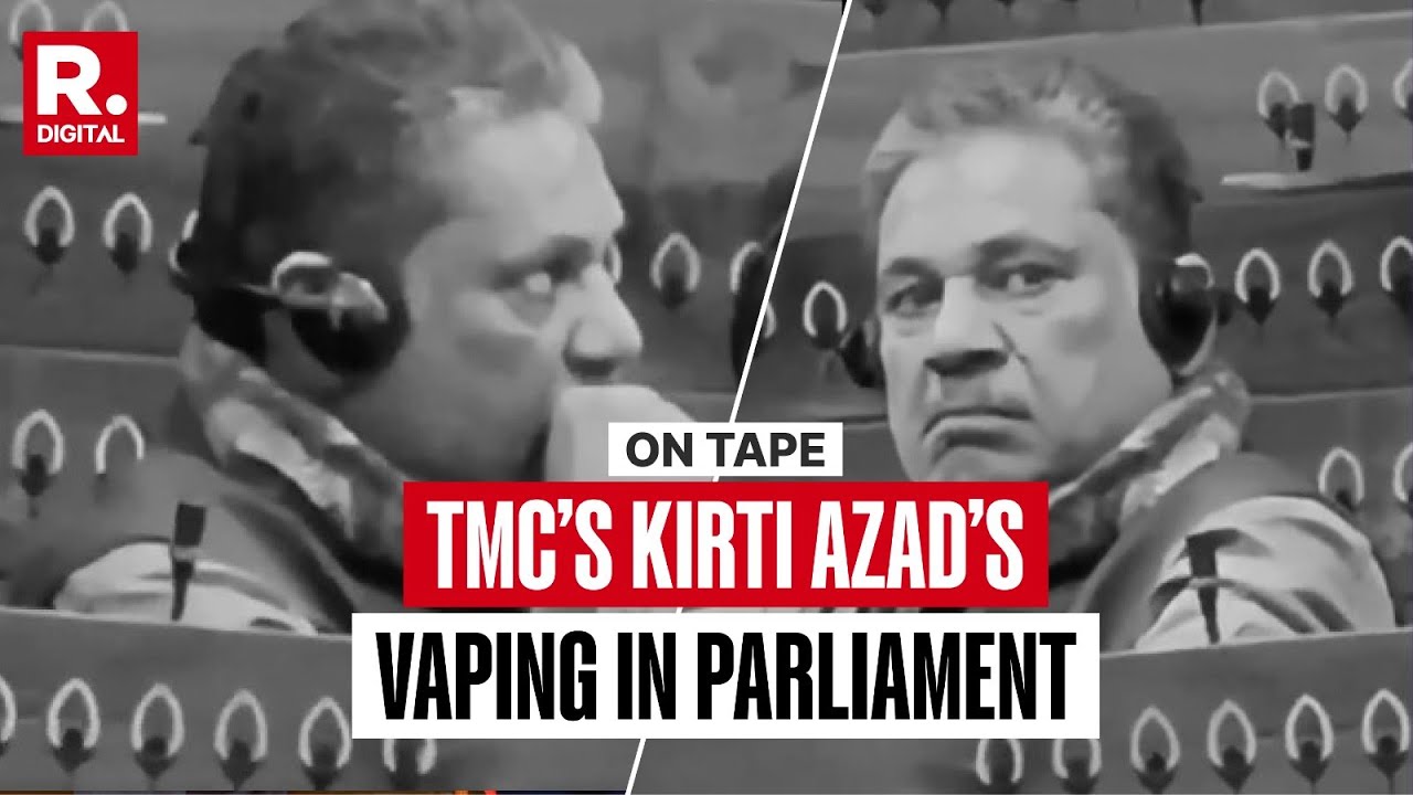 BREAKING: BJP Shares Video Showing TMC MP Kirti Azad Vaping In Parliament