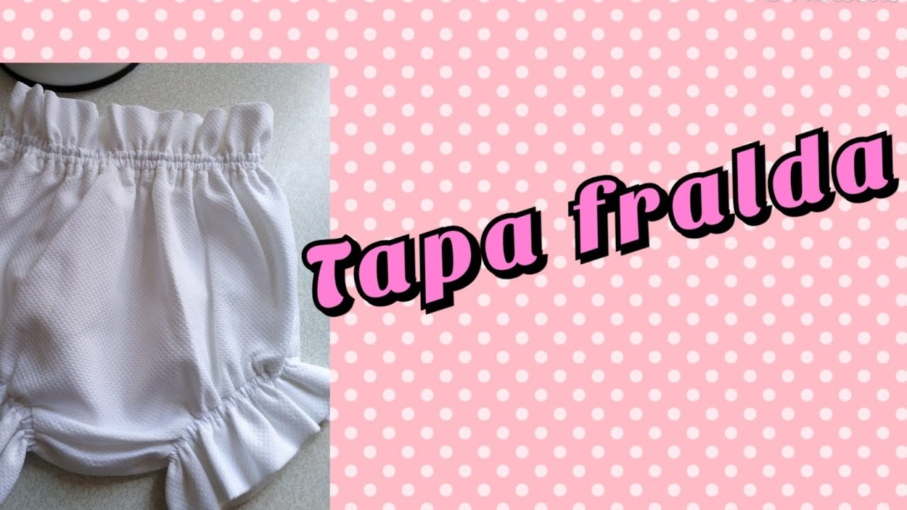 tapa fralda com babado