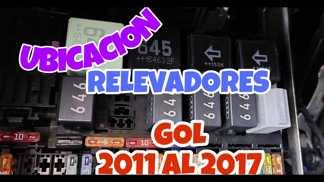 UBICACION DE FUSIBLES VW GOL #RELEVADORESDEAUTOS#VWCROSFOX#POLO#SAVEIRO