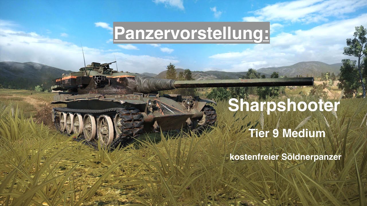WOT Console Deutsch / Panzervorstellung / Sharpshooter / Tier 9 Medium / Söldner