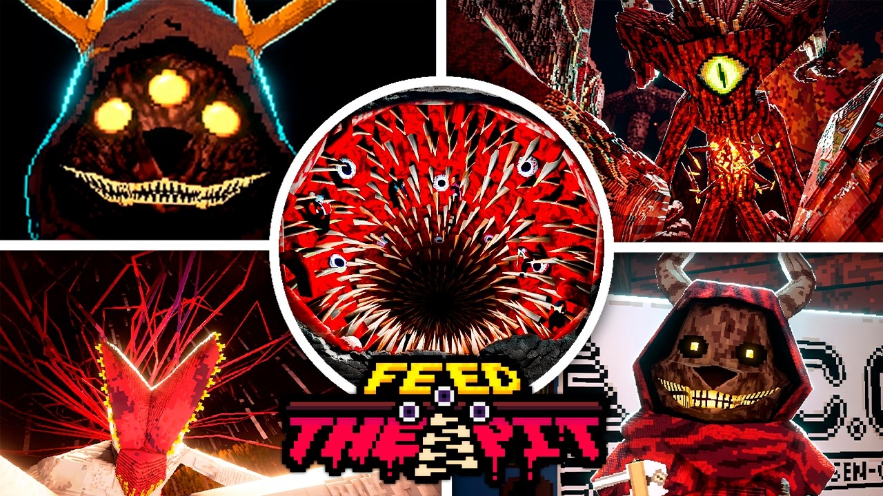 Feed The Pit - All Bosses & Ending (Act 1 Showcase)