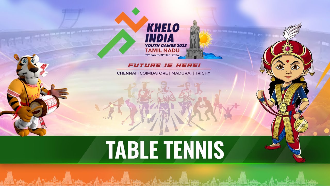 LIVE Table Tennis - Finals, Khelo India Youth Games 2023