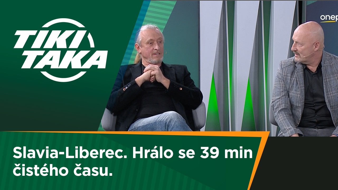 TIKI-TAKA: Utk&aacute;n&iacute; Slavia-Liberec. Hr&aacute;lo se 39 min čist&eacute;ho času