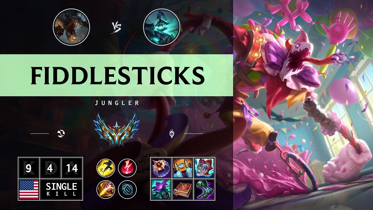 Fiddlesticks Jungle vs Hecarim - NA Challenger Patch 14.12
