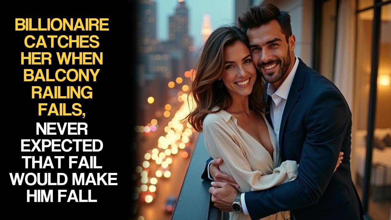 Billionaire Catches Her When Balcony Railing Fails, Never Expected That Fail Would Make Him Fall