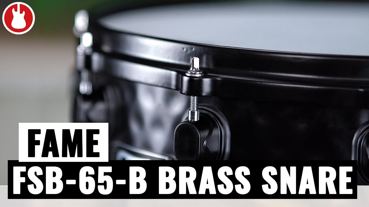 Fame FSB-65-B Hammered Black over Brass Snare 14