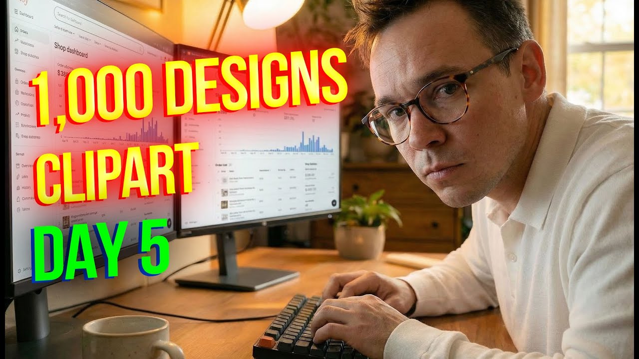 Day 5: I’m Giving Away 1,000 Etsy Designs to Resell | 87 out of 1000 | Clipart
