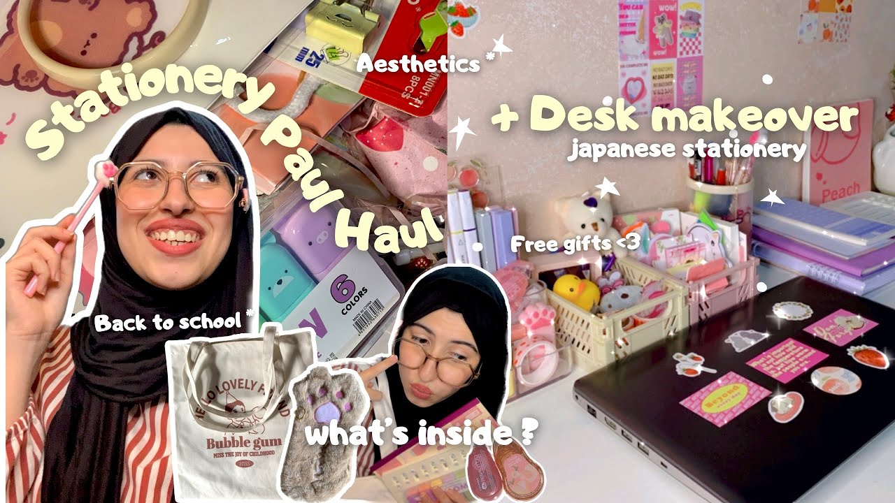 💐 STATIONERY PAl HAUL !📌الاستعداد للعودة الى المدرسة | وصلني أكبر بوكس🥹 من موقع ياباني 🇯🇵