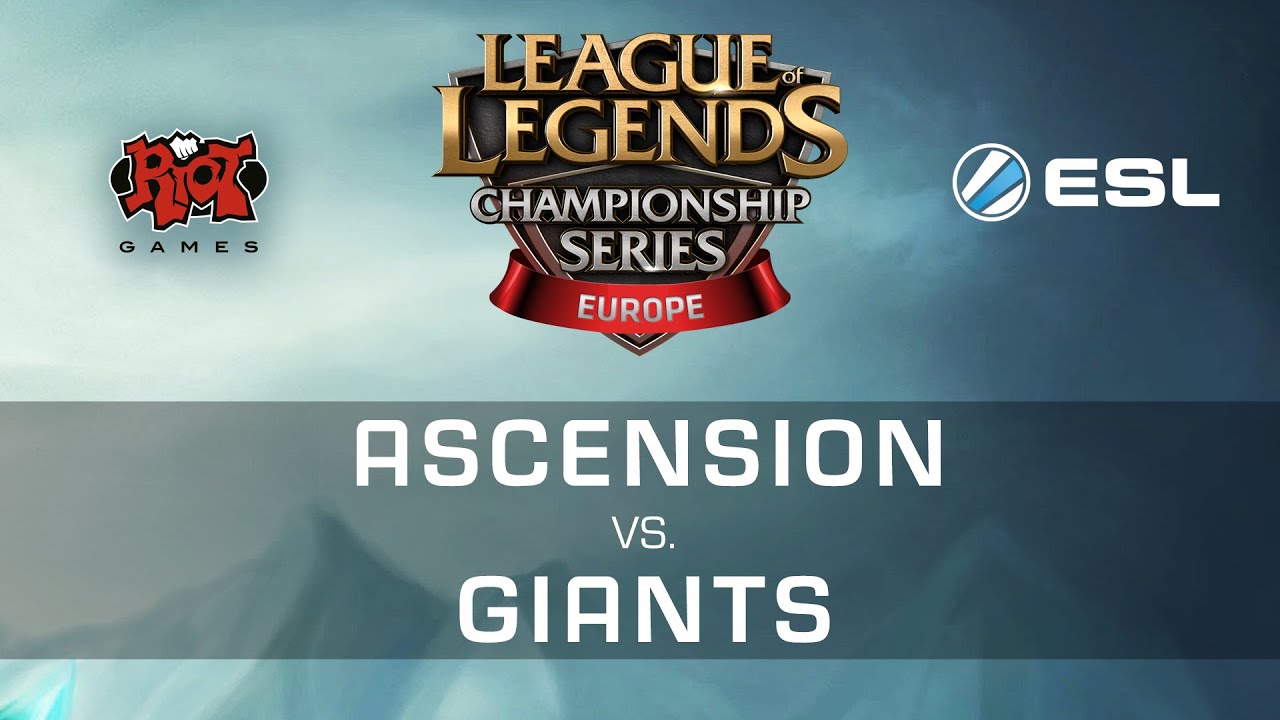 Ascension vs. Giants - R1 - EU LCS Expansion Tournament - League Of Legends