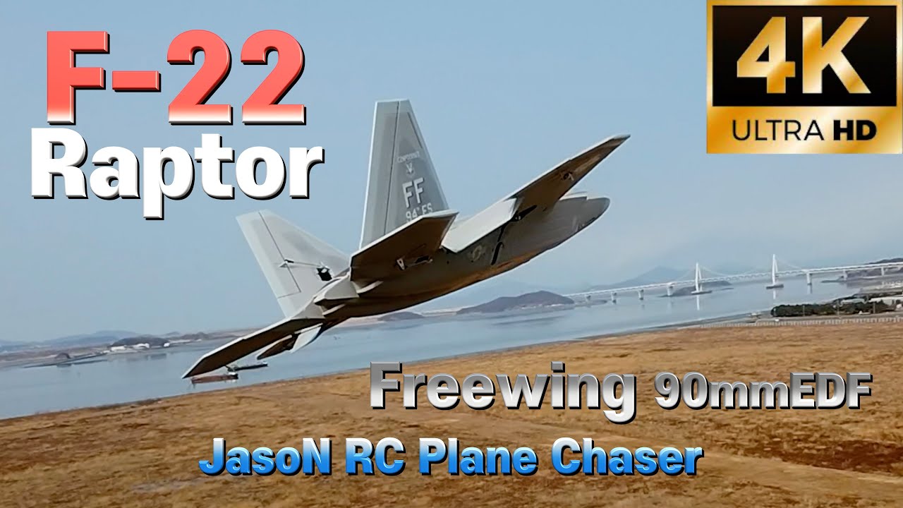 [4K] F-22 Raptor Freewing 90mm EDF